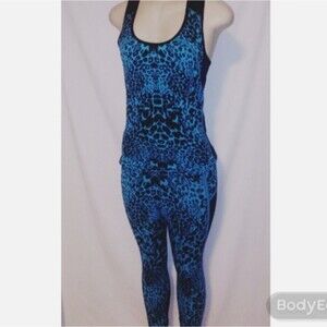 Blue/Black Exercise Suit